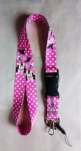 Lanyard Cinta Portagafete Minnie Mouse