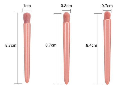Set De 5 Brochas De Maquillaje De Viaje Portátiles