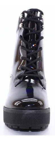 Imagen 3 de 10 de Bota Mujer Vizzano Botineta Holografico Taco Liviano 3074206
