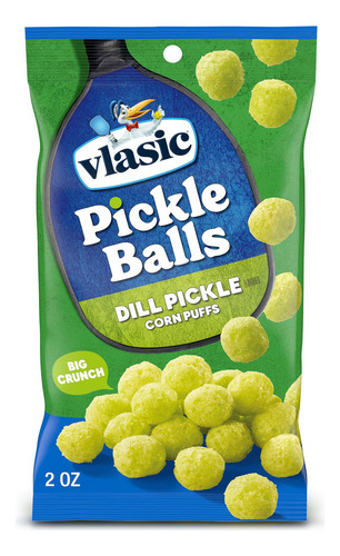 Botana Corn Puffs Sabor A Pepinillo Vlasic Dill Pickle Balls