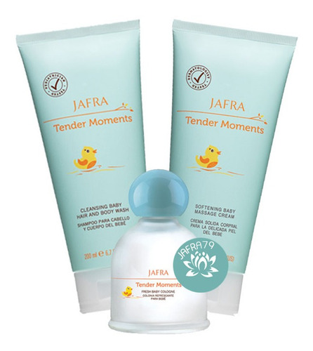 Tender Moments Jafra Shampoo Bebe+colonia+crema Corporal Kit