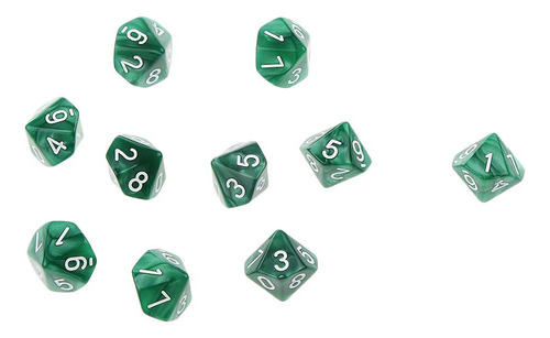 4x10 Uds Dados Caras D10 Jugando D&d Rpg Juegos De