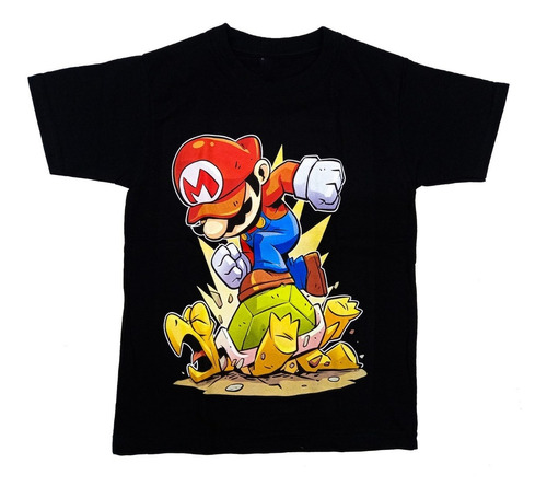 Camisetas Estampadas Niño Video Juegos Super Mario Bros