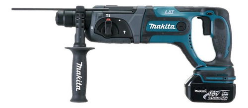 Rotomartillo electroneumático Makita DHR241RFE inalámbrico azul con 850W de potencia