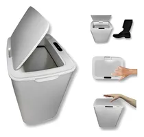 Comprar Lixeira Elétrica Luxo Cozinha Bancada Sensor Toque Vibração