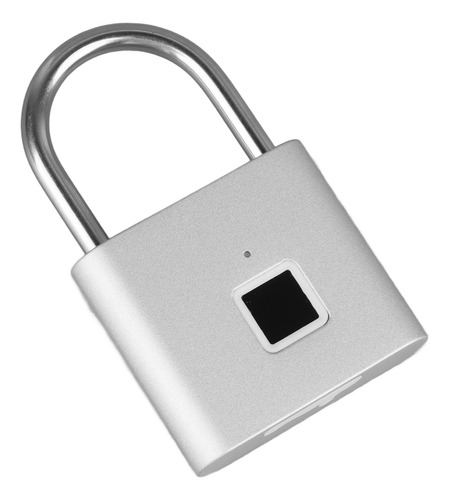 Candado Plateado Con Huella Digital Para Gimnasio, Sin Llave