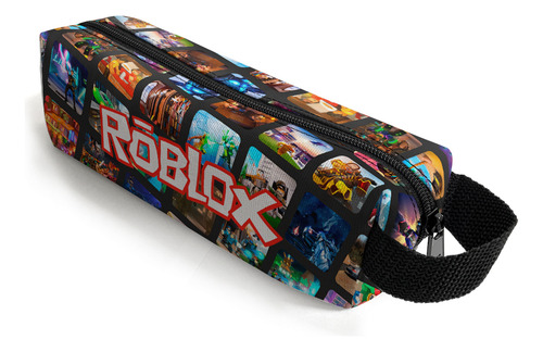 Escolar Mochila E Estojo Menino Game Blox Cor Mochila E Estojo 5 Desenho Do Tecido Liso