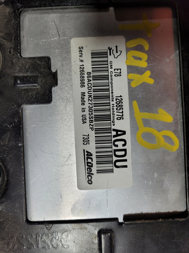 Computadora De Motor Chevr. Trax 1.4 T. Aut. 18 Start Push (Usado)