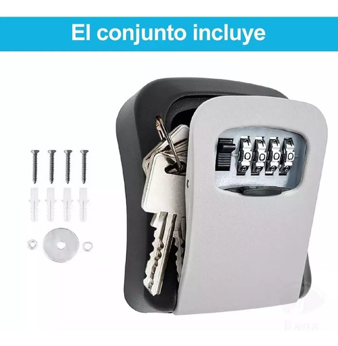 Candado De Combinación Con Caja De Seguridad Para