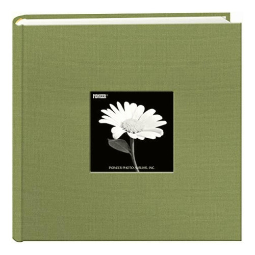 Pioneer 200 Pocket Fabric Frame Cover Photo Albums Color Verde Liso