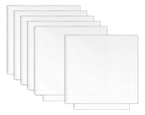 Láminas De Acrílico Transparente Para Base De Luz Cuadrado