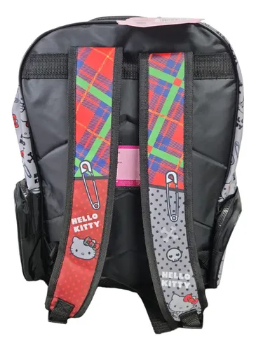 Mochila escolar Wabro Hello Kitty Rock Espalda 17" color negro 17L