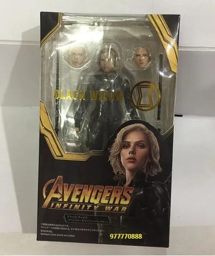 Imagen 2 de 2 de Figura Articulable Viuda Negra Infinity War Iron Man Hulk