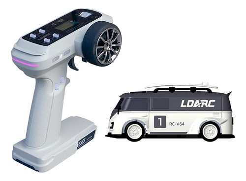 Control Remoto Van Bus Tipo Combi Miniatura 1/64 Rtr 2.4 Ghz