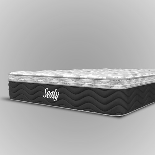 Colchón Sealy King Size Evoauda + 2 Almohadas Premium Sealy