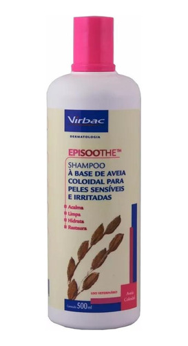 Shampoo Episoothe Alívio Prurido Sensibilidade Cães Gatos