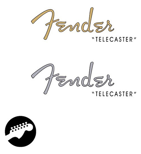 Decal Waterslide Fender Telecaster 50s Spaghetti G