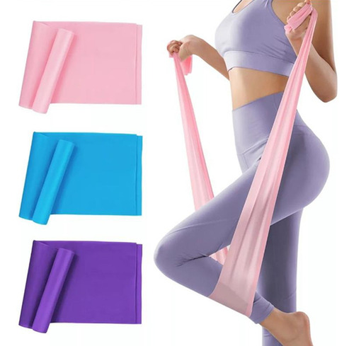 Bandas Elásticas De Resistencia Ejercicio Fitness Yoga 3pcs