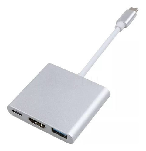 Cable Adaptador Usb 3.1 Tipo C A Hdmi A Usb 3.0 A Usb Tipo C