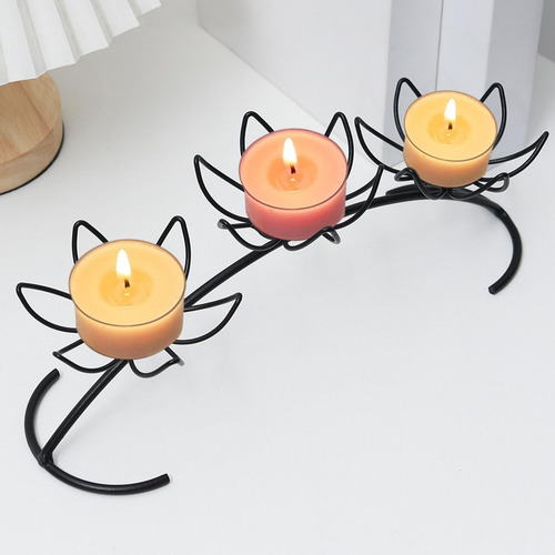Pilar Castiçal De Ferro Decoração Candelabros Suporte De