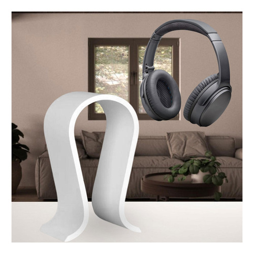 Soporte De Pantalla Universal Para Auriculares Blanco