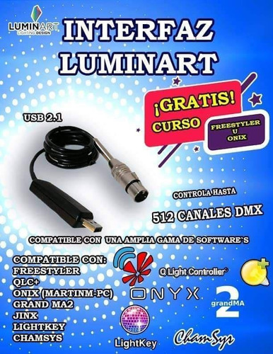 Interfaz Dmx Full, Freestyler Y 8 Software Mas.