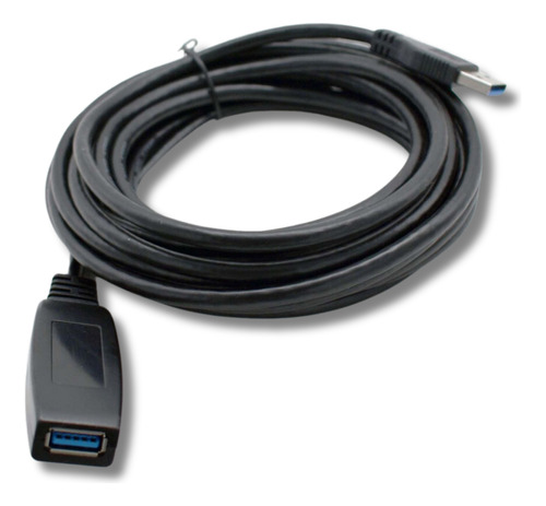 Cable Extensor Alargue Usb 3.0 2 Metros Activo Amitosai Color Negro