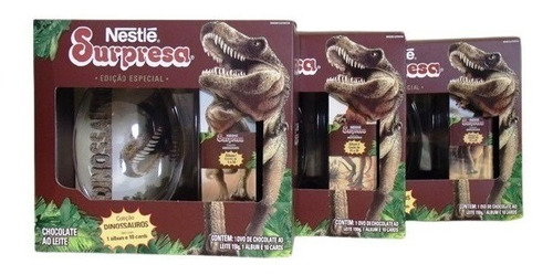 Álbum Dinossauros Nestle Surpresa Álbum + Caixa