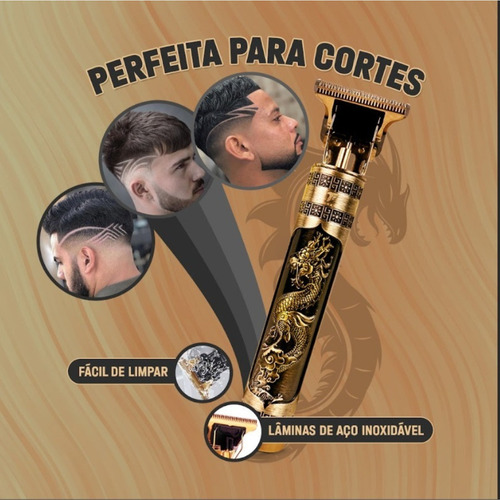 Maquina De Cabelo Barba Recarregável Mag-013 - Tomate Cor Du