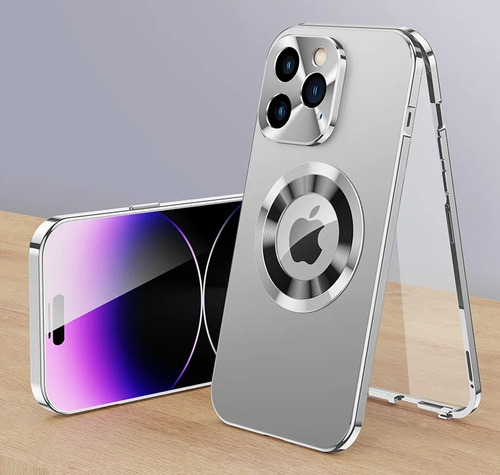 Case 360 Com Alumínio Para iPhone 15 Pro Max Luxo ++