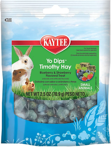 Kaytee Yo Dips Timothy Heno Para Animales Pequeños, Fresa De