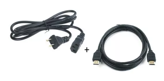 Cable Corriente Para Fuente Poder Xbox 360-one + Hdmi 1.2 M