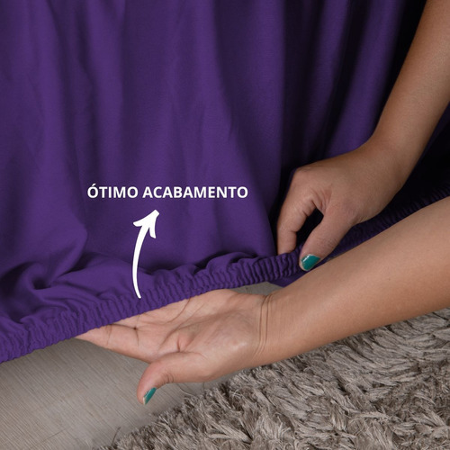 Funda de sofá de 2 y 3 plazas 21 elásticas Super King Color Funda de sofá elástica para 2 y 3 plazas, color morado