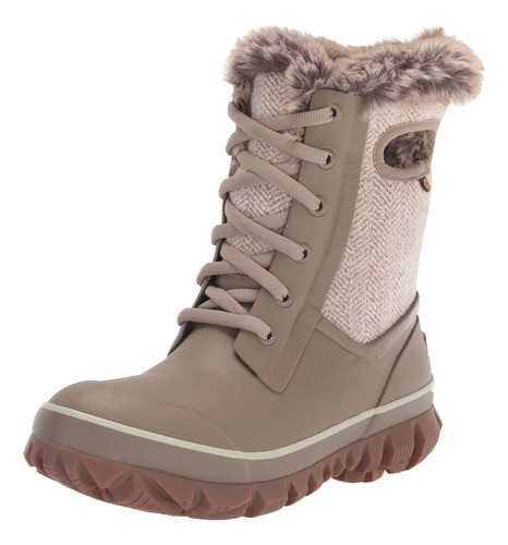 Bota De Nieve Bogs Arcata Impermeable Para Mujer, 8, Gris