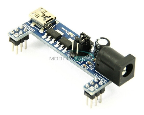 Imagen 5 de 10 de Fuente De Alimentación Mb102 Para Protoboard 3.3v 5v Arduino