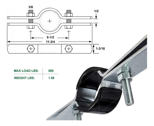 Dmst-q03 Riser Clamp Vertical Pipe Hanger For Copper, Iron,