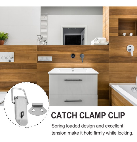 Maleta Spring Claw Toggle De Madera Con Cierre De Caja, 8 Ju