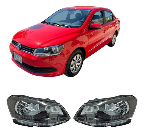 Par Juego Faros Volkswagen Gol 2013 2014 2015 2016 Un As