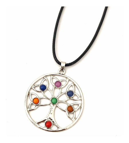 Collar Árbol De La Vida 7 Chakras Cristales