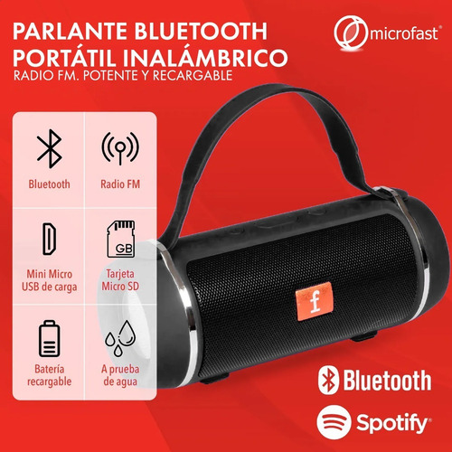 Parlante Bluetooth Portátil Inalámbrico Batería 12hs Potente