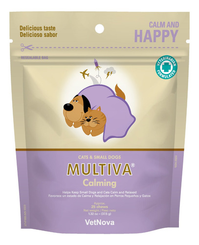 Snack Multiva Calming Perros Pequeños Y Gatos 21 Bocados