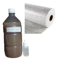 Comprar Kit Resina Nautica X 15 Kilos + Fibra  De Vidrio X 15 Mt2.