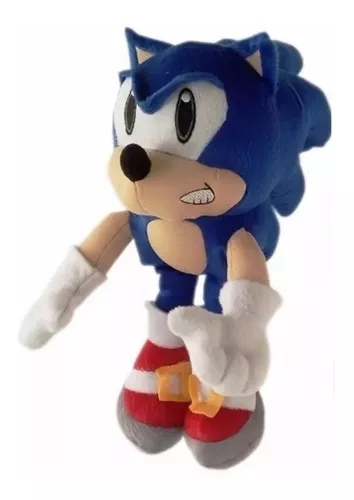 Pelucia Sonic Classico Sonic The Hedgehog Boneco 30cm