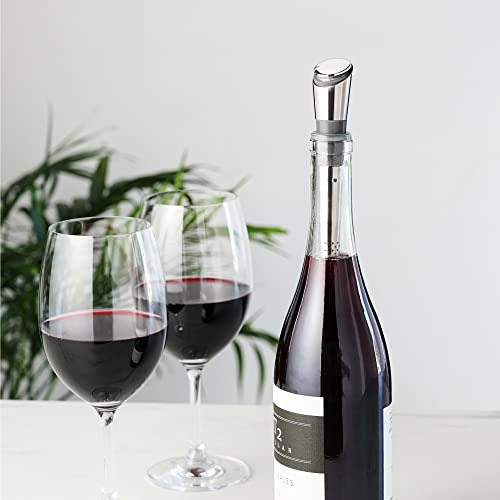 Filtro Vino Con Tapn Y Sello De Silicona, Acero Inoxidable -