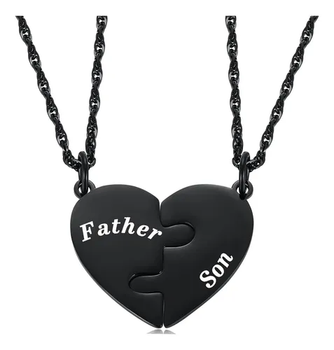 comprar Ralukiia Juego De Collar A Juego Con Corazón De Padre E Hijo