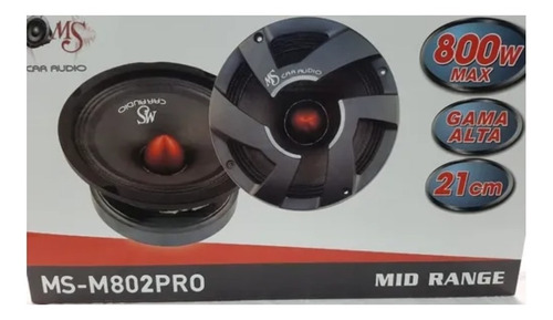 Ms Car Audio Medios 8 Magic Sound 21cm Profesionales 800w