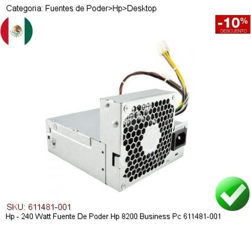 Fonte de alimentação para PC HP 611481-001 240W