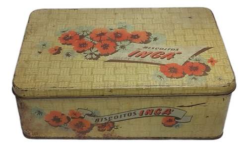Lata Antiga Biscoitos Ingá Porto Alegre Raro (Usado)