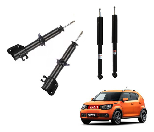 Paquete De 4 Amortiguadores Suzuki Ignis 2017 A 2023