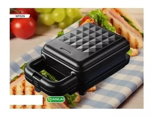 Duronic WM32 Mini Gofrera / Grill con Placas Antiadherentes 650W